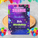 Search for slime party invitations Lime green
