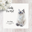Search for cat wedding napkins Drinks on me