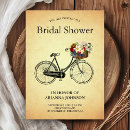 Search for bicycle bridal shower invitations Cute