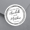 Search for bride groom monogram stamp invitations Black and white