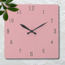 Search for blush pink clocks Solid
