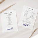 Search for lavender wedding programmes Order of events