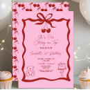 Search for trendy 1st birthday invitations Cherries