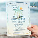 Search for beach reunion invitations Watercolor