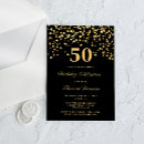 Search for square 50th birthday invitations Sparkle