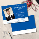 Search for blue and white graduation invitations Stylish