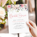 Search for blush floral bridal shower invitations Greenery