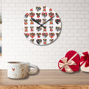 Search for valentines day clocks Red heart