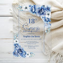 Search for blue 18th birthday invitations Elegant
