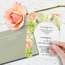 Search for green hydrangea wedding invitations Watercolor