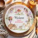 Search for enchanted forest paper plates 1st birthday