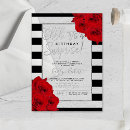 Search for red and silver birthday invitations Trendy