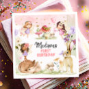 Search for enchanted forest napkins Girl birthday