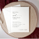 Search for clean invitations Black and white