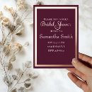 Search for text bridal shower invitations Script typography