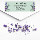 Search for lavender flower return address labels We have moved