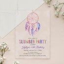 Search for dreamcatcher invitations Slumber party