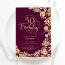 Search for rose gold and burgundy invitations Modern