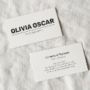 Search for text business cards Elegant