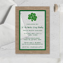 Search for clover invitations Green and white