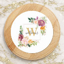 Search for pink rose monogram stickers Pretty