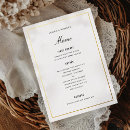 Search for black and gold dinner menus Reception