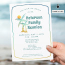 Search for beach family reunion invitations Palm trees