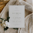 Search for colour monogram invitations Modern minimalist
