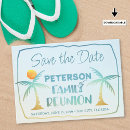 Search for summer family reunion save the date postcards Modern