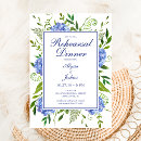Search for hydrangea rehearsal dinner invitations Watercolor