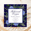 Search for trendy rehearsal dinner invitations Blue