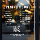 Search for hours business signs Store hours decal