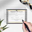 Search for black and gold rsvp cards Traditional