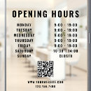 Search for store signs Qr code window cling