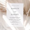 Search for marriage ceremony invitations Black and white