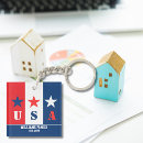 Search for patriotic key rings America