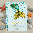 Search for turquoise and gold invitations Ocean