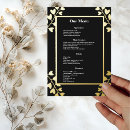 Search for elegant dinner menus Gold