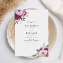 Search for burgundy and pink wedding invitations For her