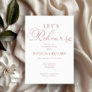 Search for gold foil rehearsal dinner invitations Modern