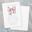 Search for bow gender reveal invitations What will baby be
