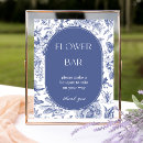 Search for flower bar signs Blue and white