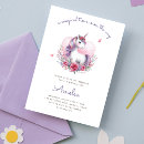 Search for watercolor unicorn invitations Pastel
