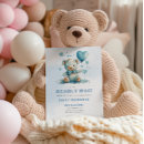 Search for party baby boy shower invitations Teddy bear