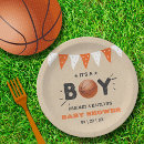 Search for basketball plates Baby shower