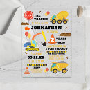 Search for construction 2nd birthday invitations Digger