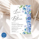 Search for blue hydrangea bridal shower invitations Floral