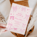 Search for ribbon baby girl shower invitations Vintage