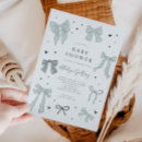 Search for bow baby shower invitations Elegant
