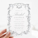Search for french bridal shower invitations Victorian